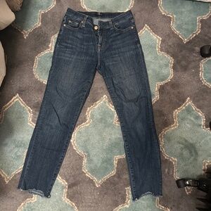 7 For All Mankind Roxanne Ankle Jeans dark wash size 26